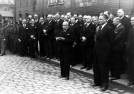 Odsłonięcie pomnika marszałka Józefa Piłsudskiego na terenie Huty Baildon w Katowicach. (fot. Czesław Datka, marzec 1937 r.)