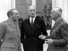 Generał Kazimierz Sosnkowski i brytyjski szef Sztabu Imperialnego gen. Alan Brooke podczas spotkania z prezydentem RP Władysławem Raczkiewiczem. (1945 r.)