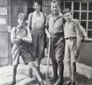Wycieczka z synami i żoną  w Tatry w 1930 roku.