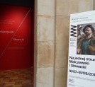 Afisz wystawy "Na jednej strunie: Malczewski i Słowacki" w Muzeum Narodowym w Warszawie.