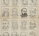 Strona 14 "Atlasu 300 portretów w drzeworytach zasłużonych w narodzie Polaków i Polek" z roku 1860.