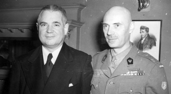  Wizyta prezesa Kongresu Polonii Amerykańskiej Karola Rozmarka w Londynie, 1945 rok.  