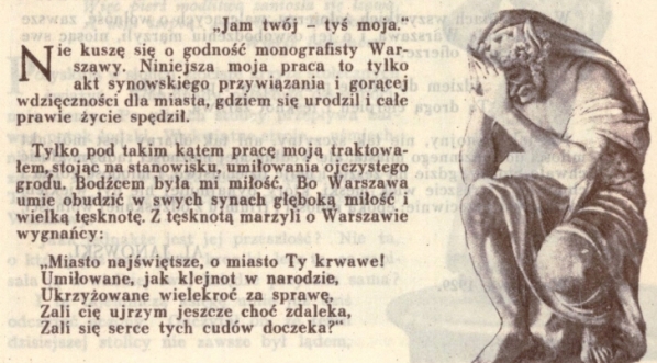  Strona z książki "Warszawa" Aleksandra Janowskiego.  