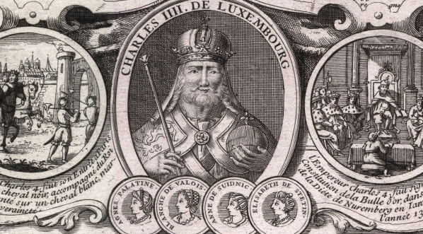  "Portrety Henryka VII Luksemburskiego, Ludwika IV i Karola IV Luksemburskiego" Nicolasa Bonnarta.  