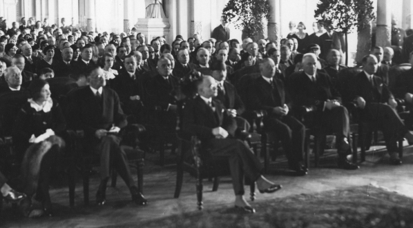  Akademia ku czci marszałka Józefa Piłsudskiego zorganizowana przez Kolejowe Przysposobienie Wojskowe w Warszawie w marcu 1934 r.  
