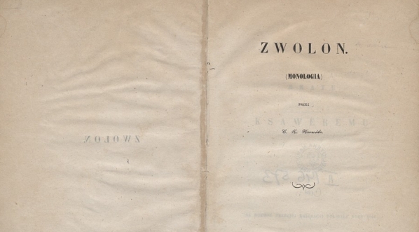  Cyprian Kamil Norwid "Zwolon: (monologia)" (1851 r.)  