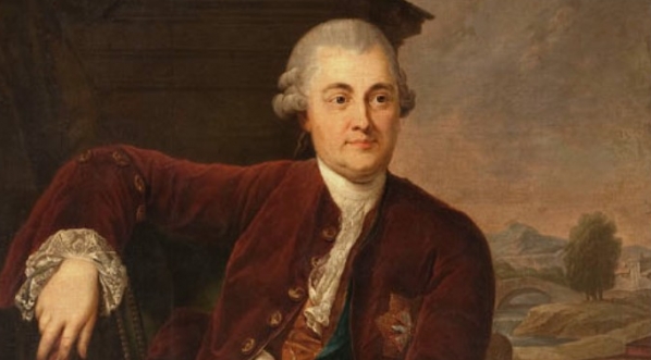  "Portret Kazimierza Poniatowskiego (1721-1800), brata króla"  Marcelego Bacciarellego.  