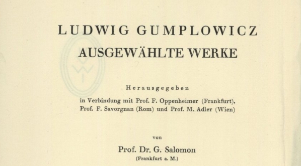  Ludwik Gumplowicz "Soziologische Essays" (strona tytułowa)  