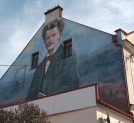 Mural ku czci Jana Szczepanika w Krośnie.