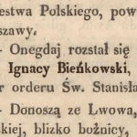  Ignacy Jakób Bieńkowski  