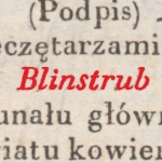  Antoni Blinstrub h. Łabędź  