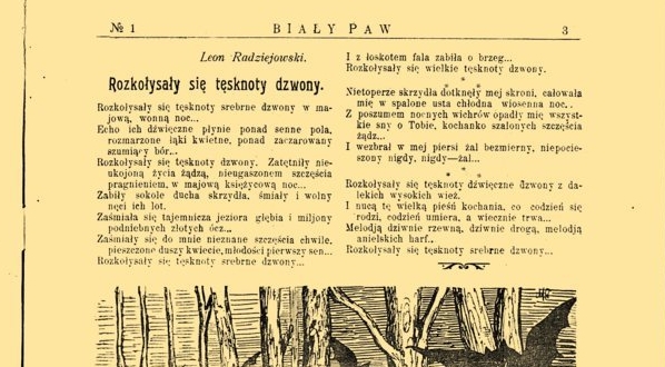  "Biały Paw: tygodnik satyryczno-literacki i humorystyczny" (red. Leon Radziejowski)  