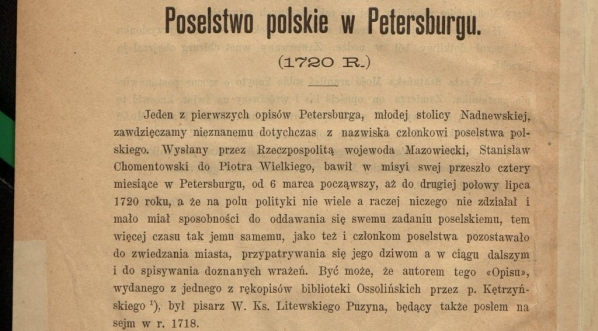  Antoni Prochaska "Poselstwo polskie w Petersburgu" (fragment)  