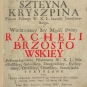 Rachela Kryszpinowa (z domu Brzostowska)